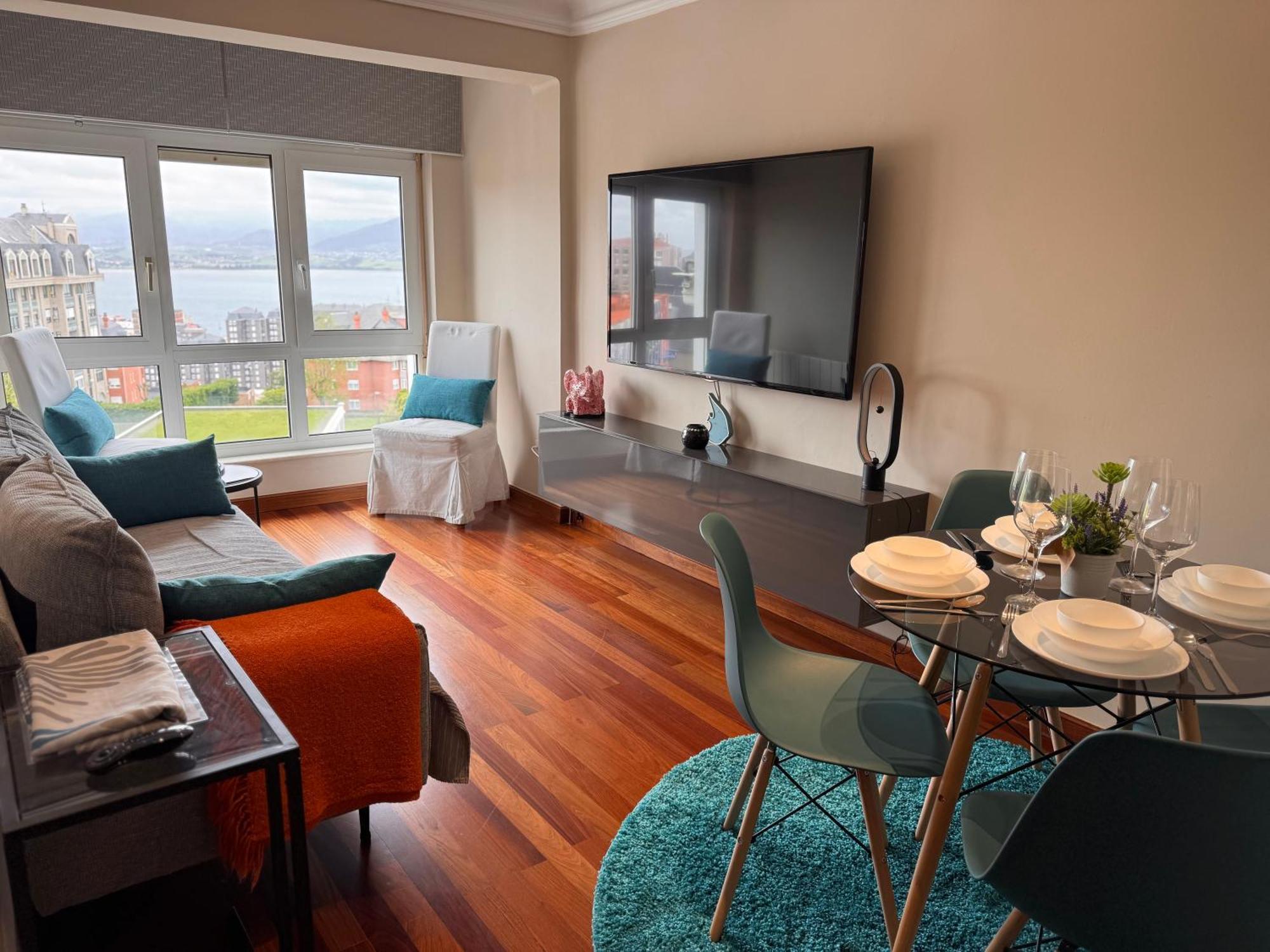 Apartamento Con Vistas Santander Bagian luar foto